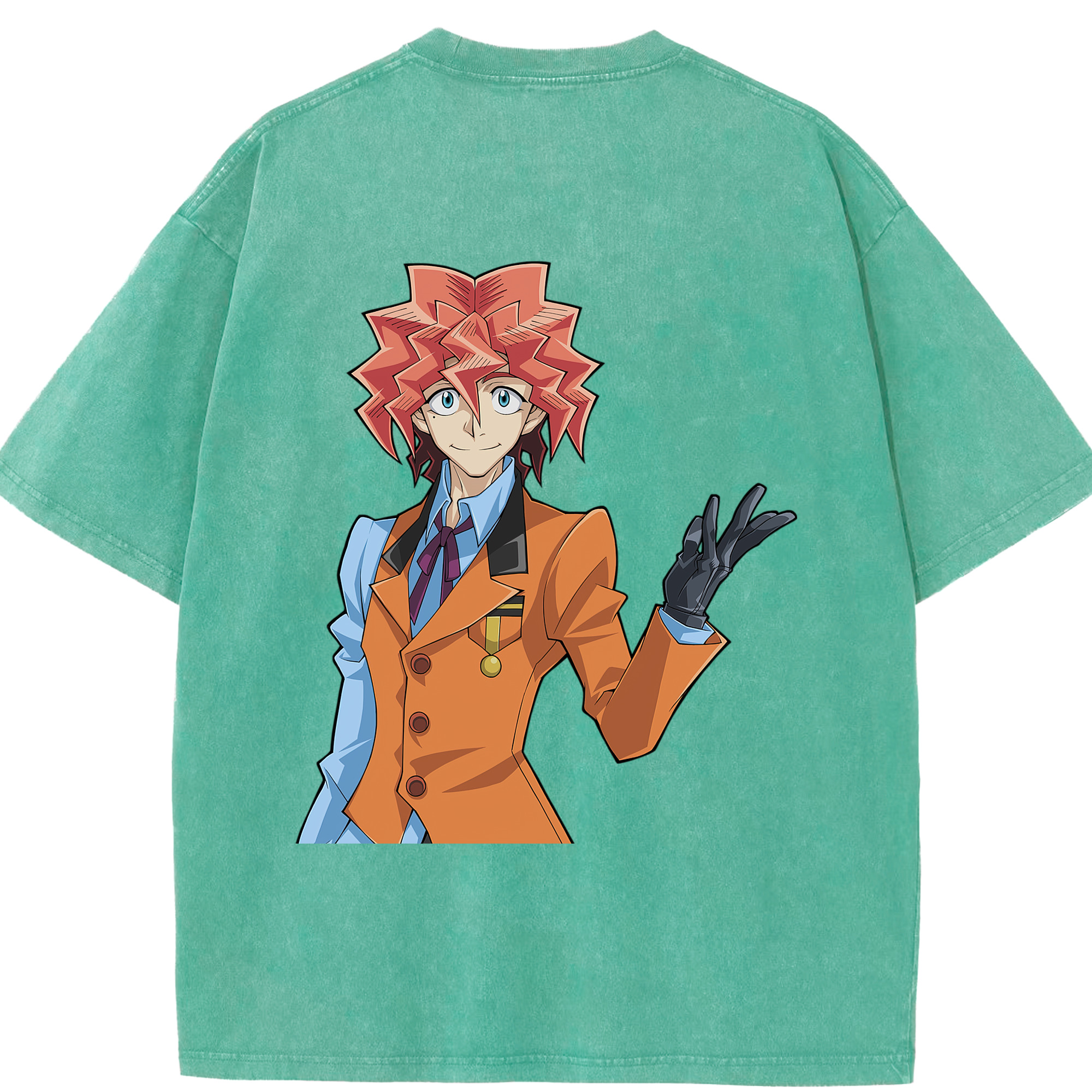 （画像用） 遊☆戯☆王 Yu-Gi-Oh! 綿100% ヴィンテージ風 半袖Tシャツ（背面プリント）